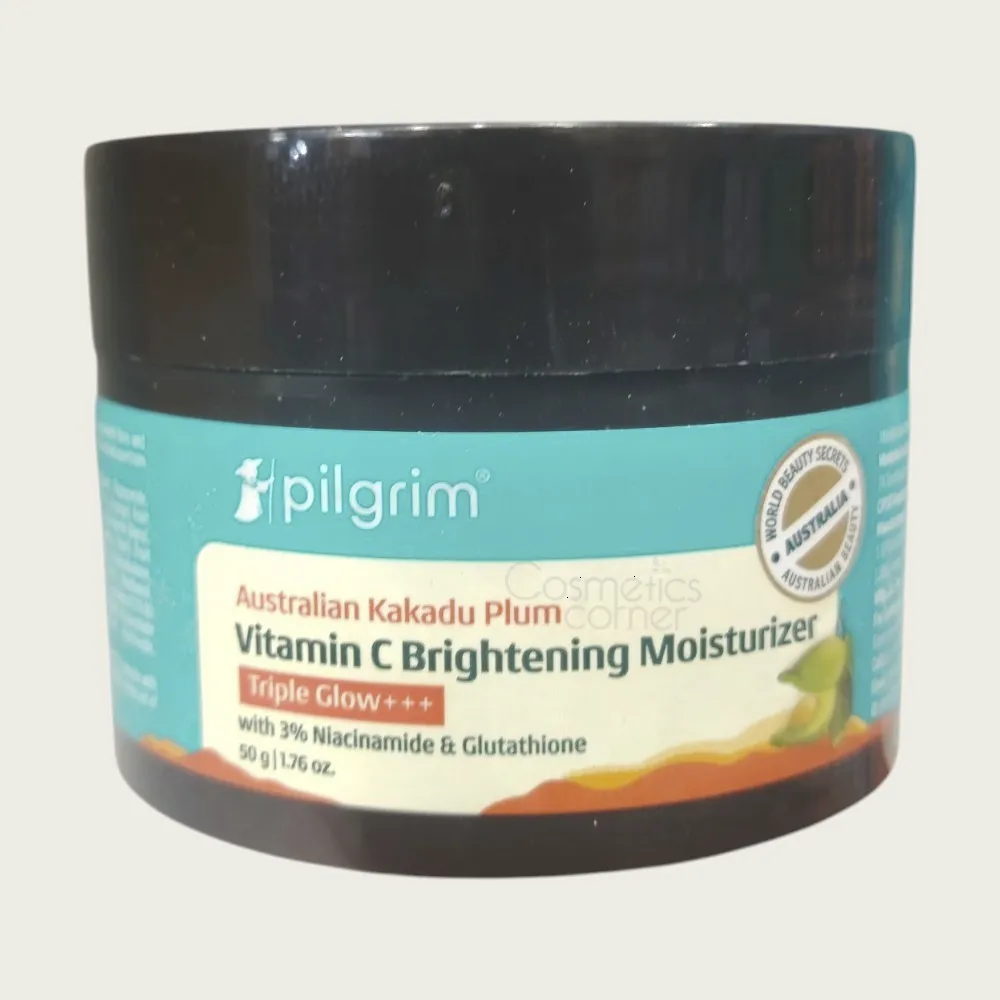 Pilgrim Australian Kakadu Plum Vitamin C Brightening Moisturizer 50g – Hydrating Face Moisturizer for Glowing Skin Pilgrim Australian Kakadu Plum Vitamin C Brightening Moisturizer 50g – Hydrating Face Moisturizer for Glowing Skin