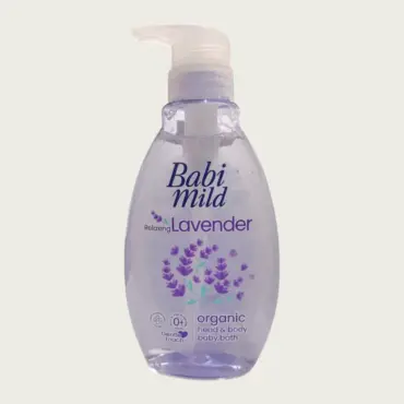 Babi Mild Relaxing Lavender Organic Head & Body Baby Bath 380ml