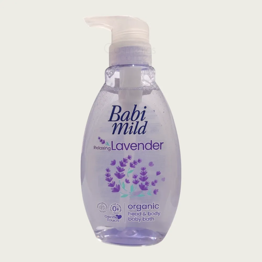 Babi Mild Relaxing Lavender Organic Head & Body Baby Bath 380ml Babi Mild Relaxing Lavender Organic Head & Body Baby Bath 380ml