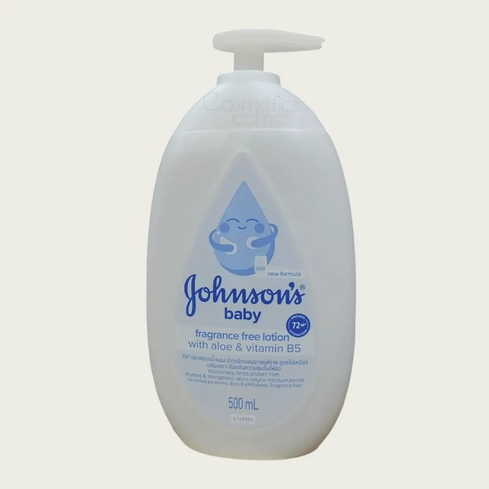Johnsons Baby Fragrance Free Lotion with Aloe & Vitamin B5 500ml Johnsons Baby Fragrance Free Lotion with Aloe & Vitamin B5 500ml